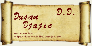 Dušan Đajić vizit kartica